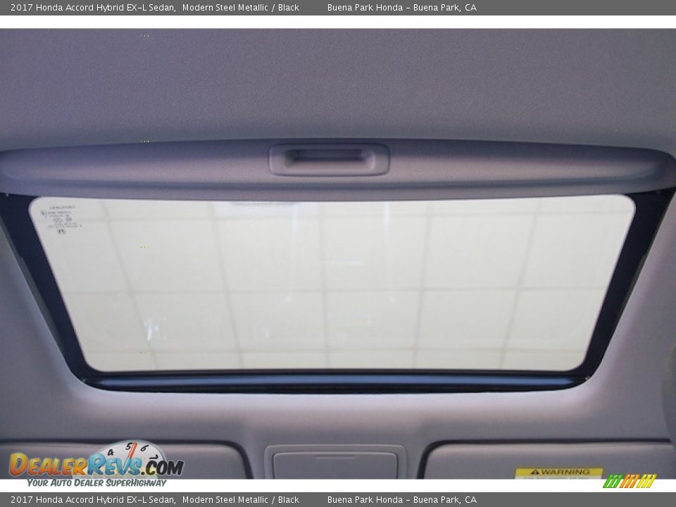 2017 Honda Accord Hybrid EX-L Sedan Modern Steel Metallic / Black Photo #14