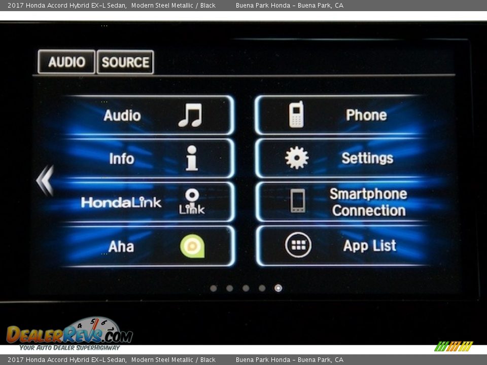 2017 Honda Accord Hybrid EX-L Sedan Modern Steel Metallic / Black Photo #16