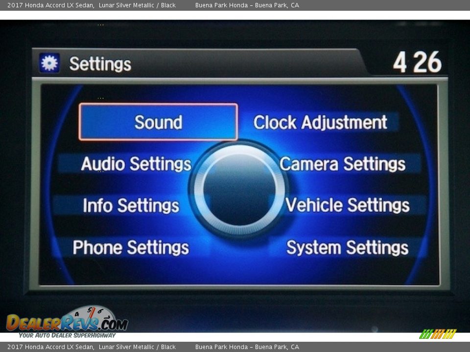 2017 Honda Accord LX Sedan Lunar Silver Metallic / Black Photo #14