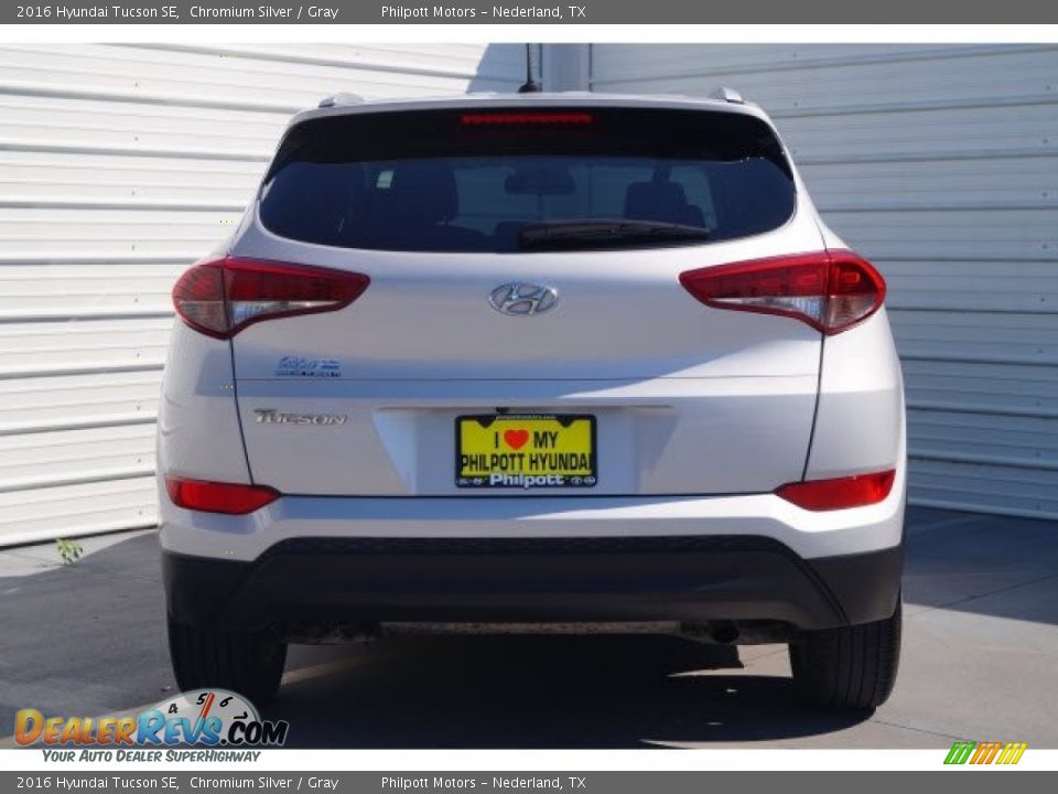2016 Hyundai Tucson SE Chromium Silver / Gray Photo #6