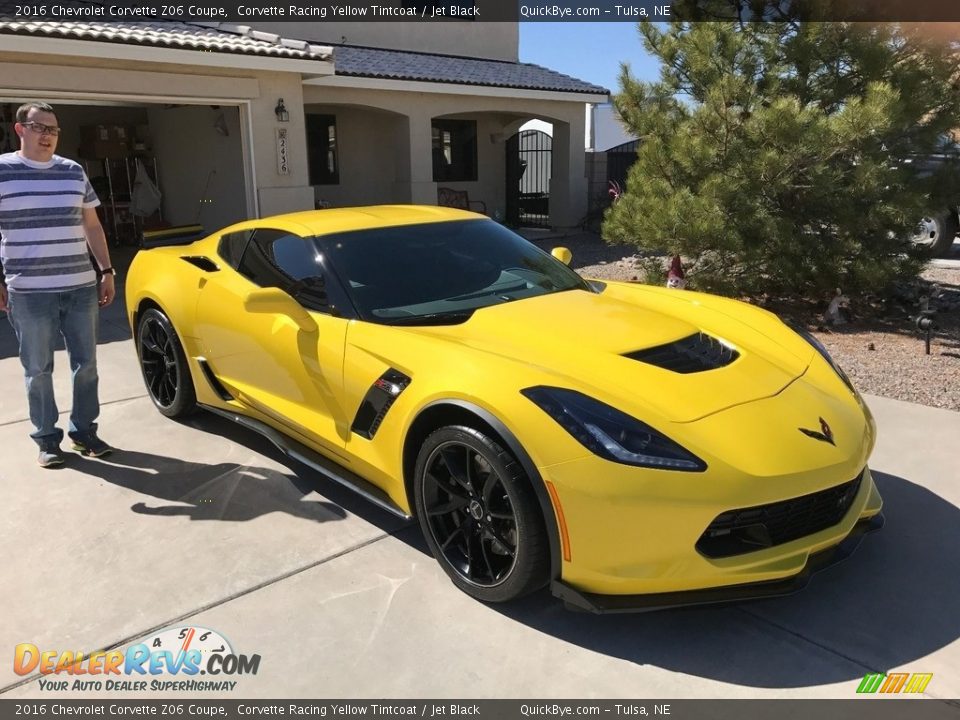 2016 Chevrolet Corvette Z06 Coupe Corvette Racing Yellow Tintcoat / Jet Black Photo #7
