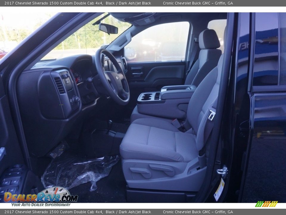 2017 Chevrolet Silverado 1500 Custom Double Cab 4x4 Black / Dark Ash/Jet Black Photo #9