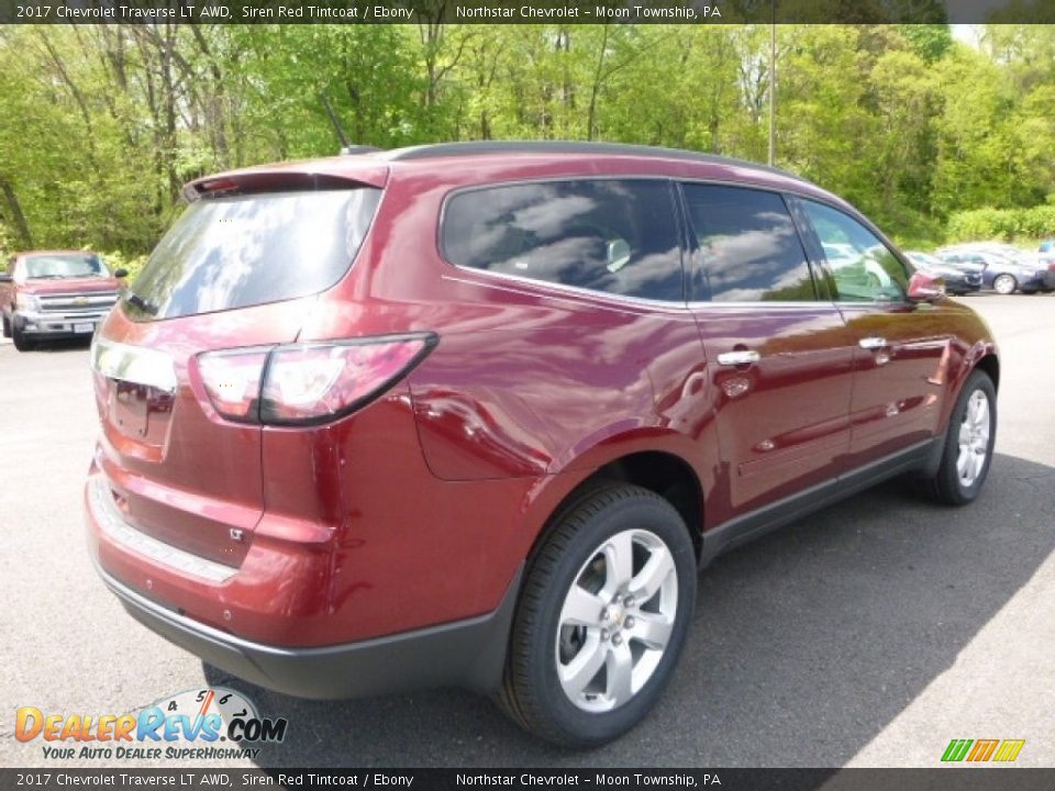 2017 Chevrolet Traverse LT AWD Siren Red Tintcoat / Ebony Photo #5