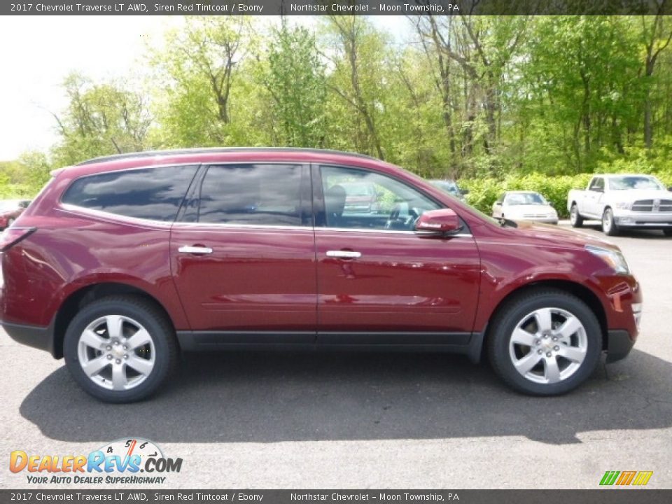 2017 Chevrolet Traverse LT AWD Siren Red Tintcoat / Ebony Photo #6
