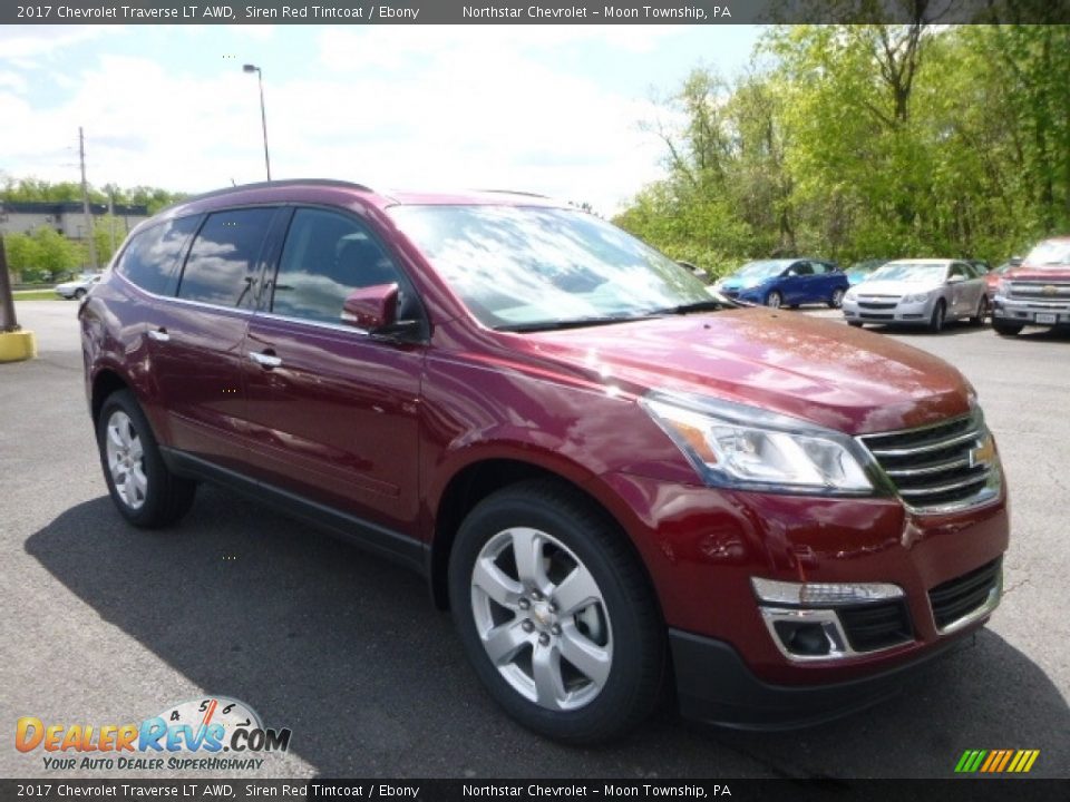 2017 Chevrolet Traverse LT AWD Siren Red Tintcoat / Ebony Photo #7