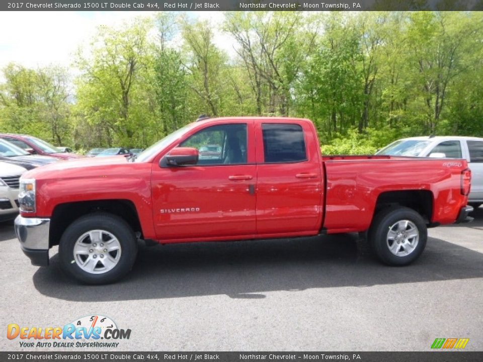 2017 Chevrolet Silverado 1500 LT Double Cab 4x4 Red Hot / Jet Black Photo #2