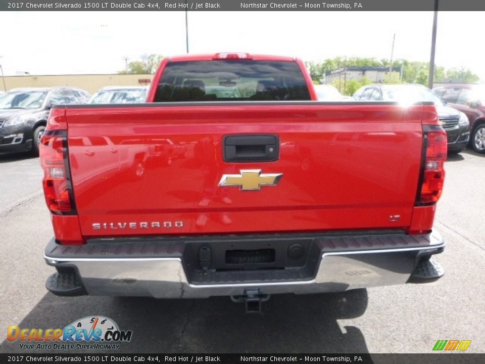 2017 Chevrolet Silverado 1500 LT Double Cab 4x4 Red Hot / Jet Black Photo #4