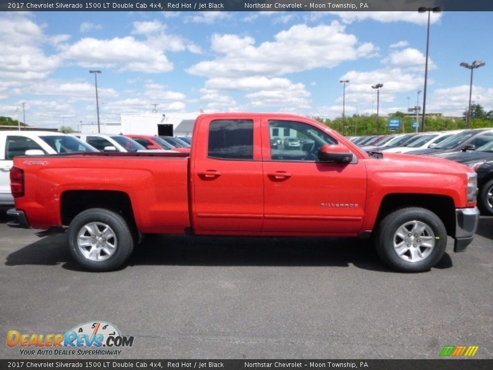 2017 Chevrolet Silverado 1500 LT Double Cab 4x4 Red Hot / Jet Black Photo #5