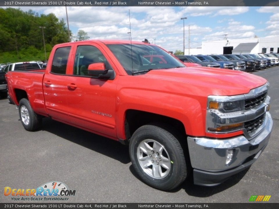 2017 Chevrolet Silverado 1500 LT Double Cab 4x4 Red Hot / Jet Black Photo #6
