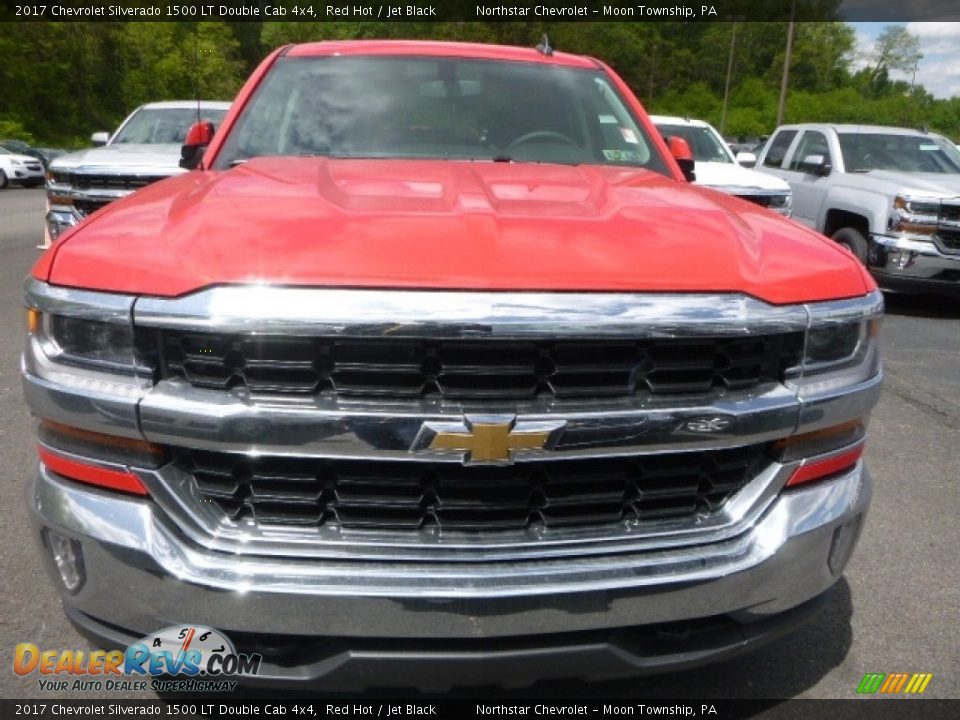 2017 Chevrolet Silverado 1500 LT Double Cab 4x4 Red Hot / Jet Black Photo #7