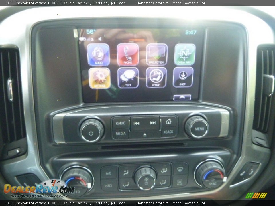 2017 Chevrolet Silverado 1500 LT Double Cab 4x4 Red Hot / Jet Black Photo #17