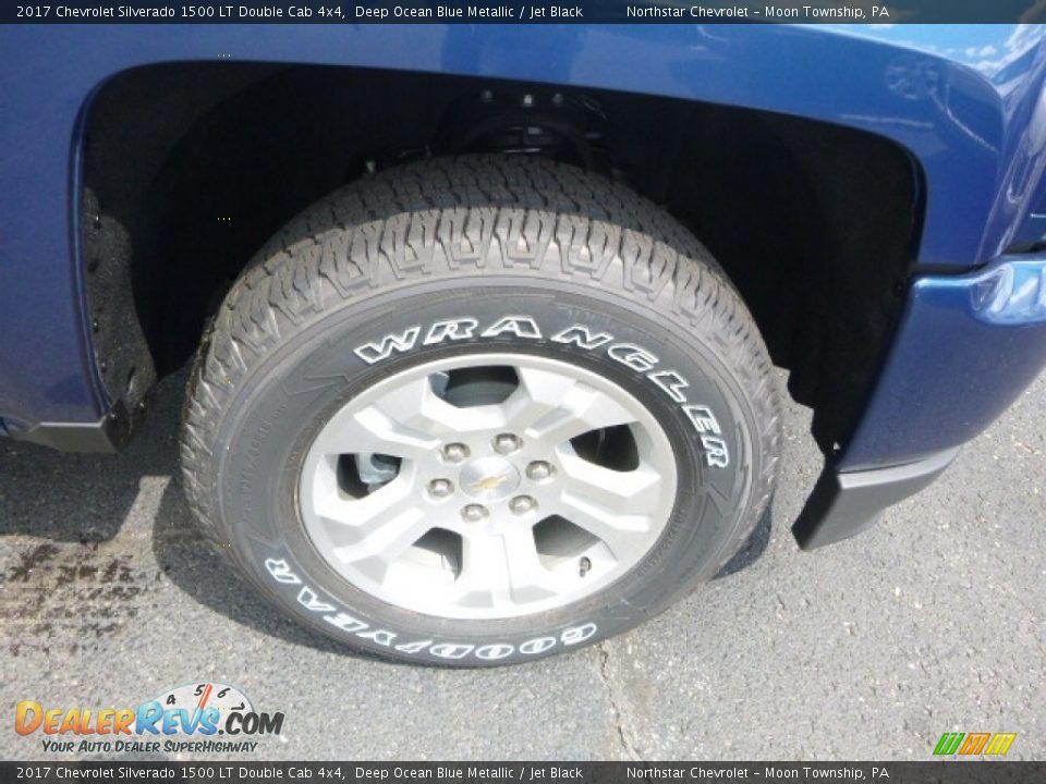 2017 Chevrolet Silverado 1500 LT Double Cab 4x4 Deep Ocean Blue Metallic / Jet Black Photo #9