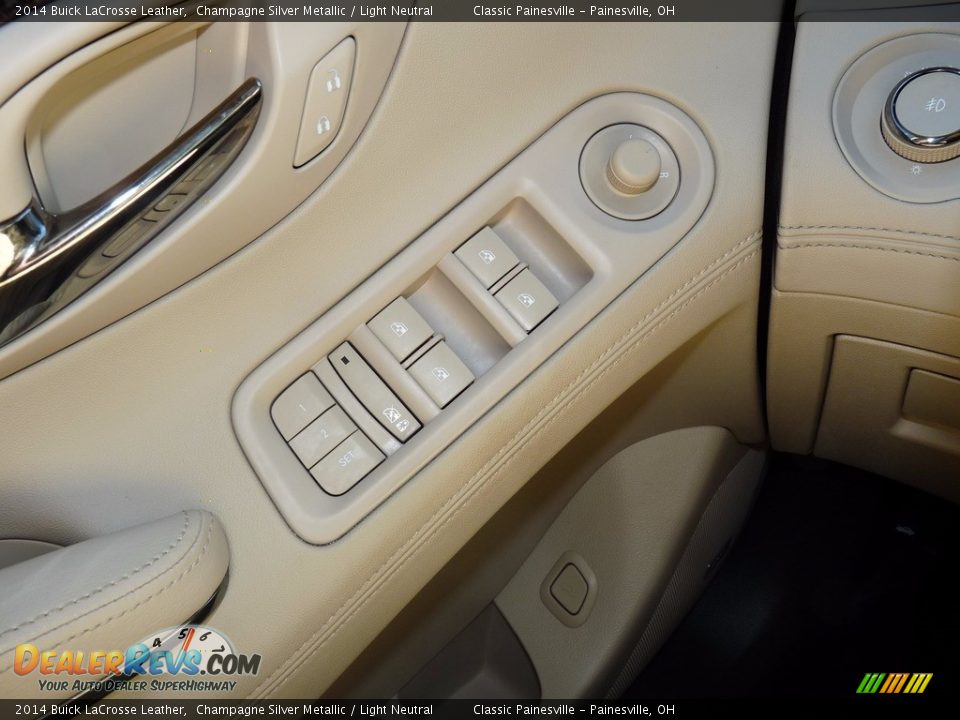 2014 Buick LaCrosse Leather Champagne Silver Metallic / Light Neutral Photo #11