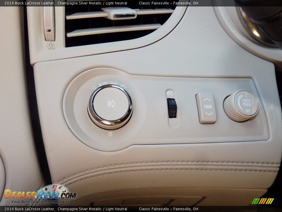 2014 Buick LaCrosse Leather Champagne Silver Metallic / Light Neutral Photo #12