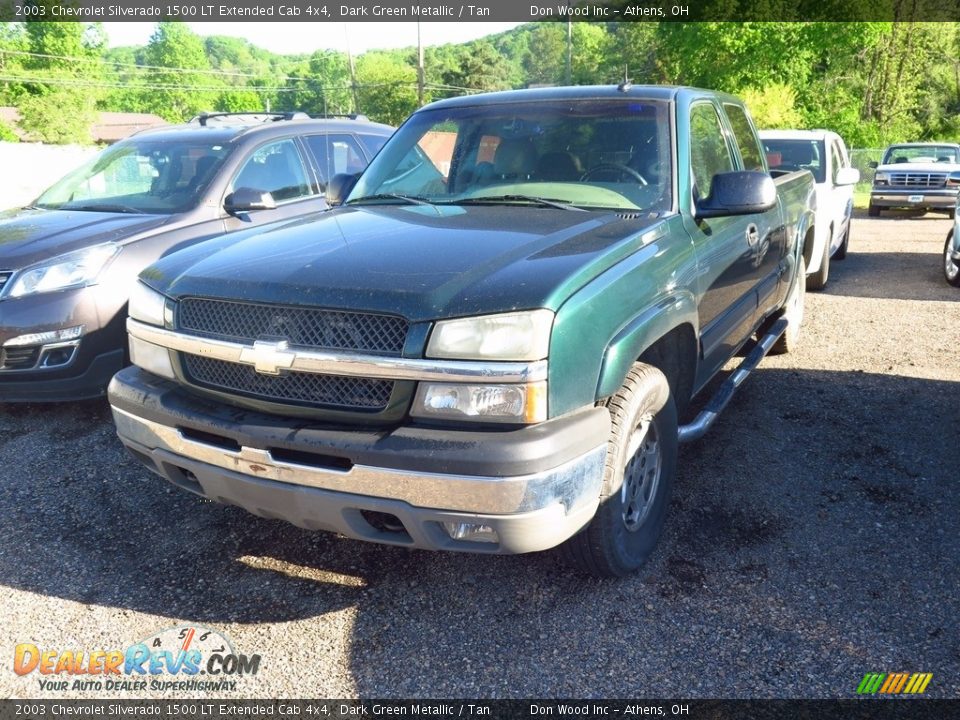 Front 3/4 View of 2003 Chevrolet Silverado 1500 LT Extended Cab 4x4 Photo #3