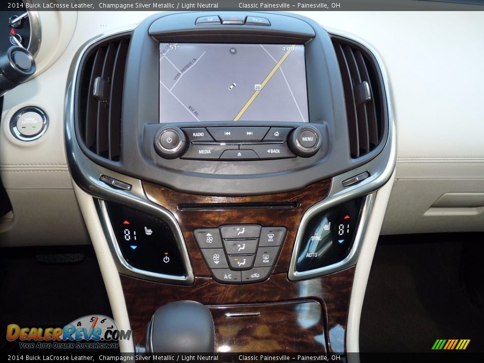 2014 Buick LaCrosse Leather Champagne Silver Metallic / Light Neutral Photo #14
