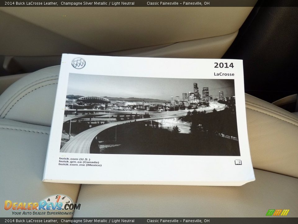 2014 Buick LaCrosse Leather Champagne Silver Metallic / Light Neutral Photo #19