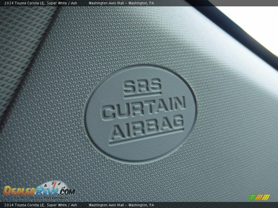 2014 Toyota Corolla LE Super White / Ash Photo #20