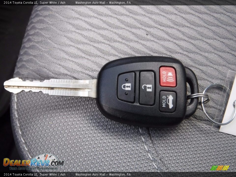 2014 Toyota Corolla LE Super White / Ash Photo #22