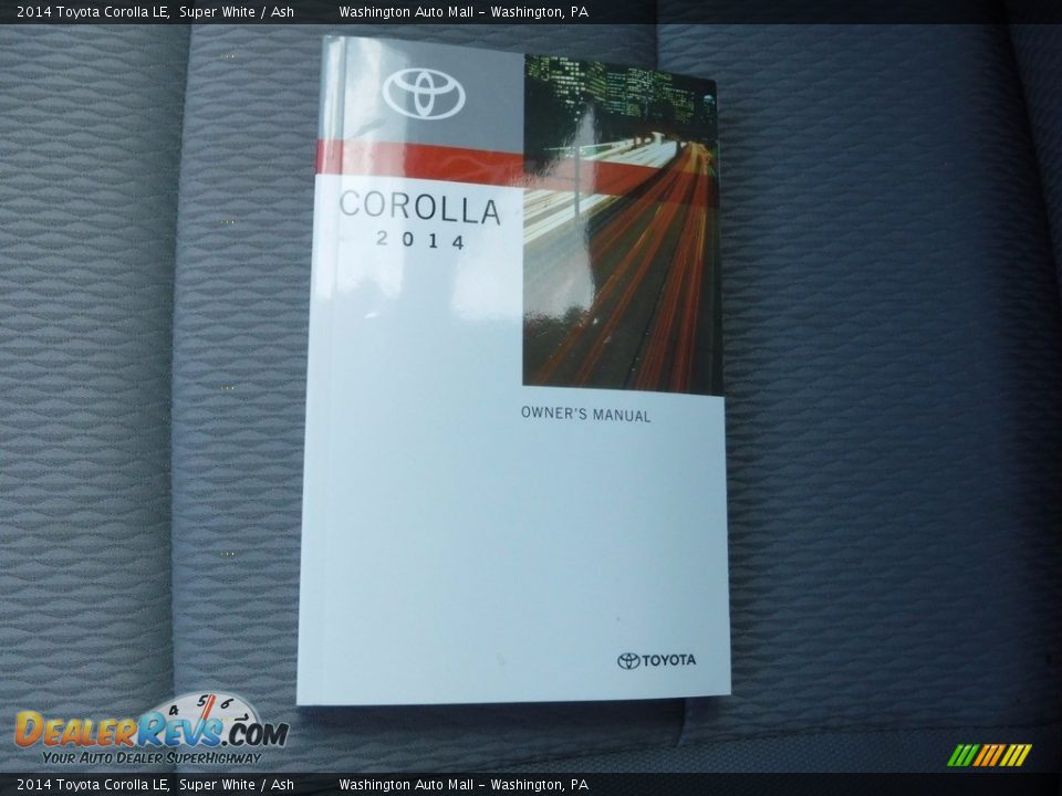 2014 Toyota Corolla LE Super White / Ash Photo #23