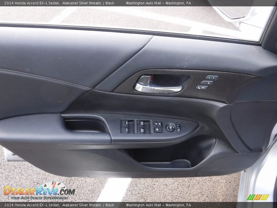 2014 Honda Accord EX-L Sedan Alabaster Silver Metallic / Black Photo #15