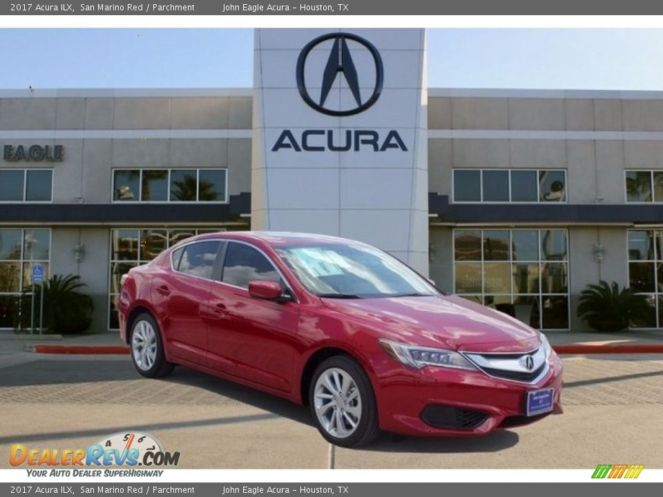 2017 Acura ILX San Marino Red / Parchment Photo #1