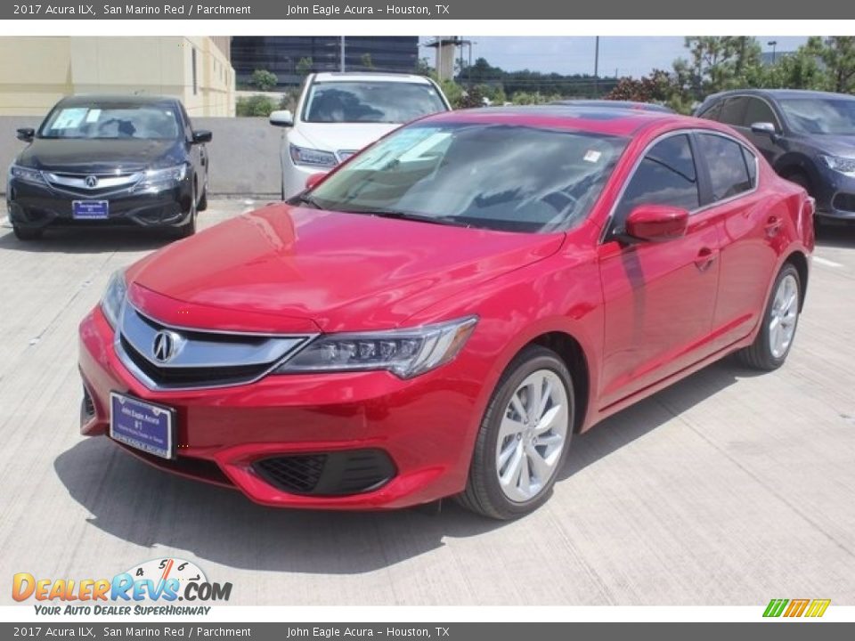 2017 Acura ILX San Marino Red / Parchment Photo #3