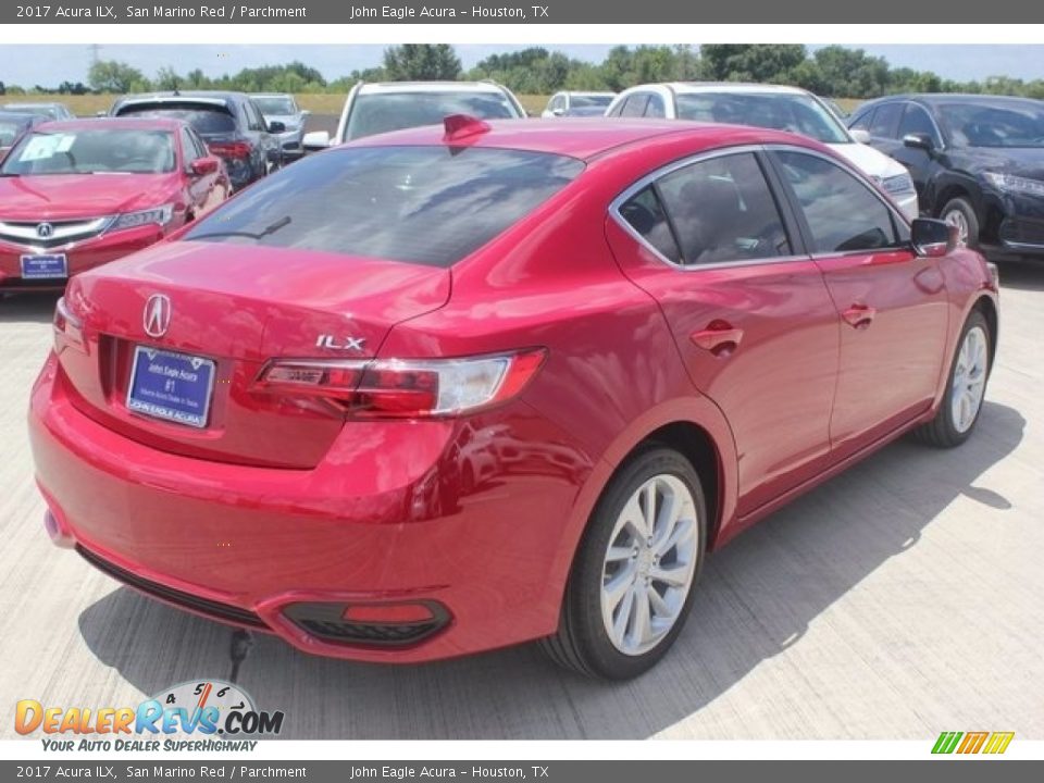 2017 Acura ILX San Marino Red / Parchment Photo #7