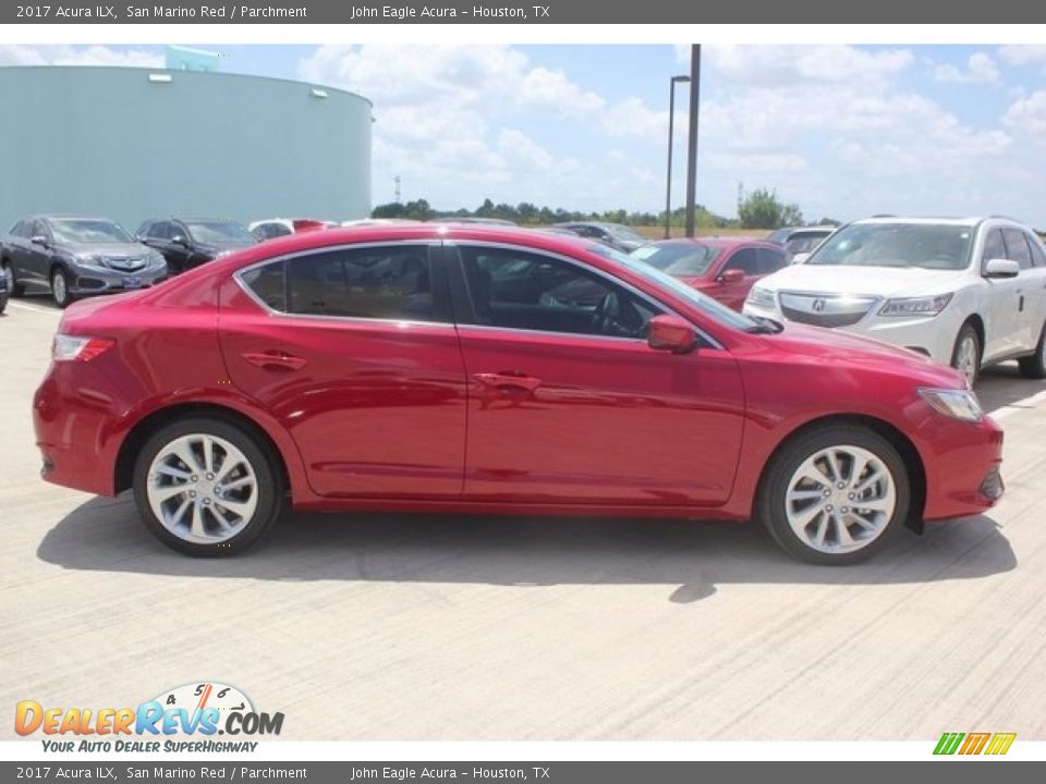 2017 Acura ILX San Marino Red / Parchment Photo #8