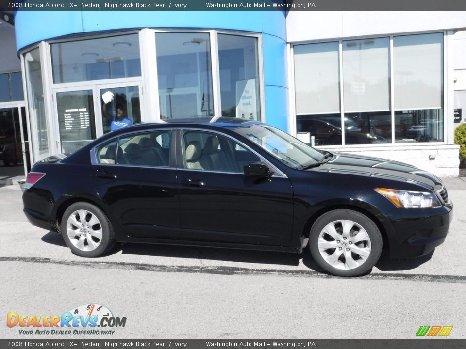 2008 Honda Accord EX-L Sedan Nighthawk Black Pearl / Ivory Photo #2