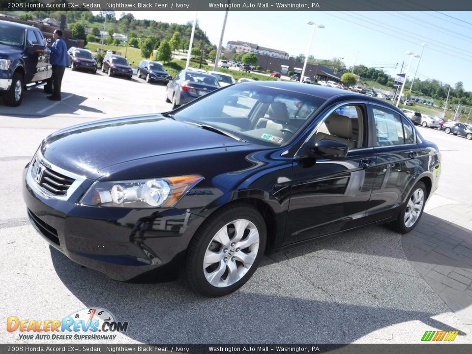 2008 Honda Accord EX-L Sedan Nighthawk Black Pearl / Ivory Photo #5