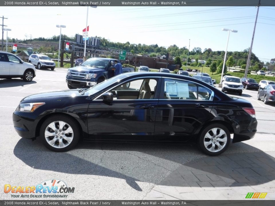 2008 Honda Accord EX-L Sedan Nighthawk Black Pearl / Ivory Photo #6