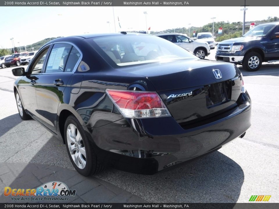 2008 Honda Accord EX-L Sedan Nighthawk Black Pearl / Ivory Photo #9