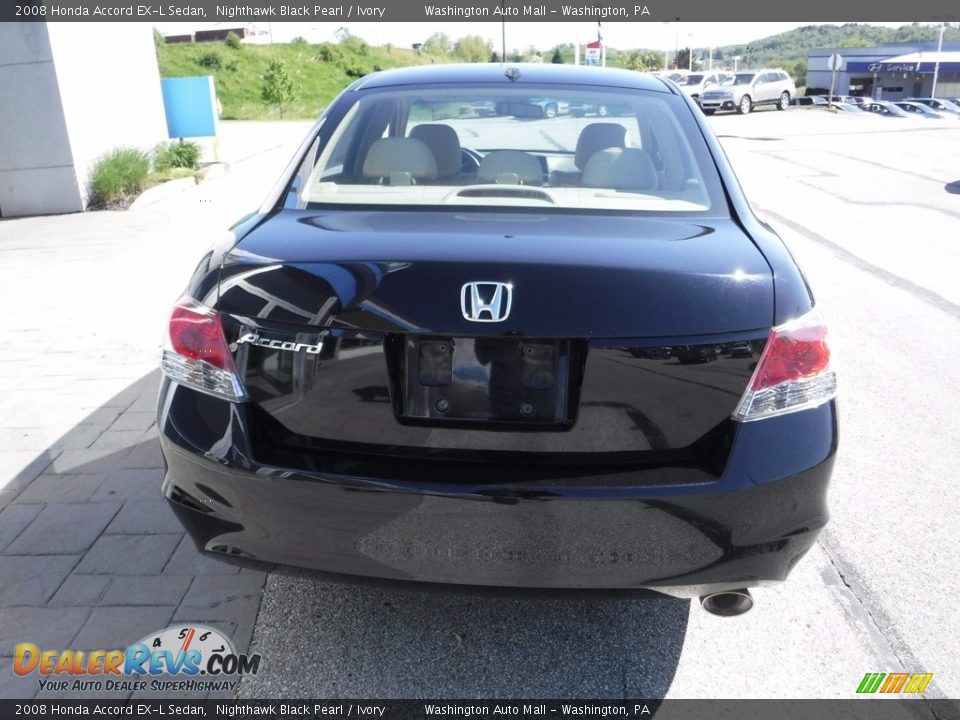 2008 Honda Accord EX-L Sedan Nighthawk Black Pearl / Ivory Photo #10