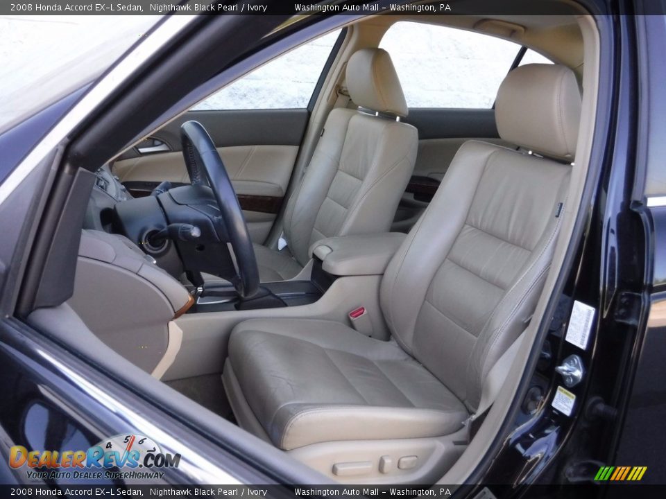 2008 Honda Accord EX-L Sedan Nighthawk Black Pearl / Ivory Photo #15