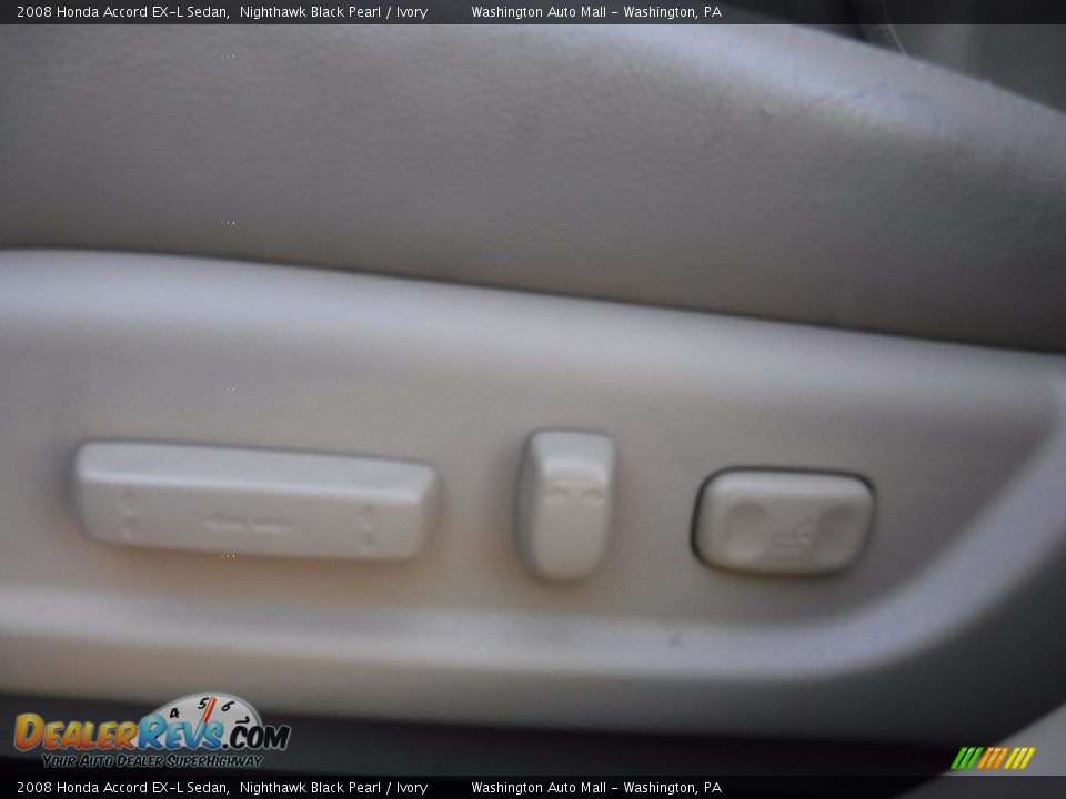 2008 Honda Accord EX-L Sedan Nighthawk Black Pearl / Ivory Photo #16