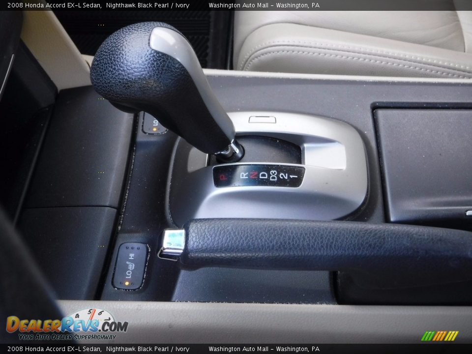2008 Honda Accord EX-L Sedan Nighthawk Black Pearl / Ivory Photo #18