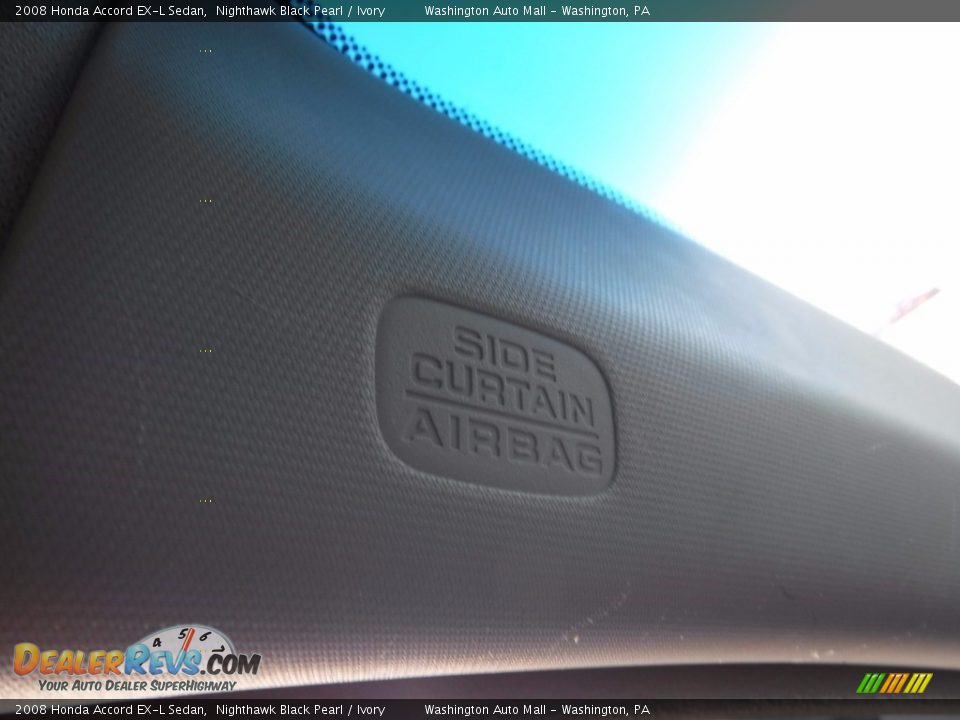 2008 Honda Accord EX-L Sedan Nighthawk Black Pearl / Ivory Photo #21