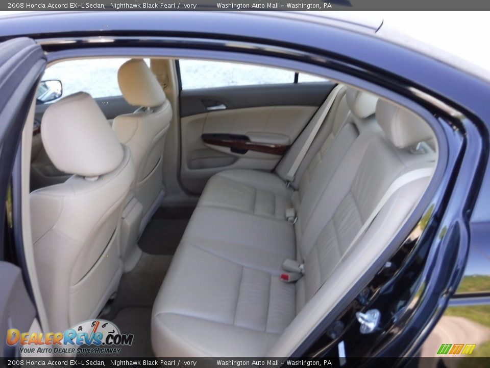 2008 Honda Accord EX-L Sedan Nighthawk Black Pearl / Ivory Photo #22