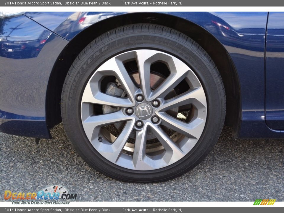 2014 Honda Accord Sport Sedan Obsidian Blue Pearl / Black Photo #32