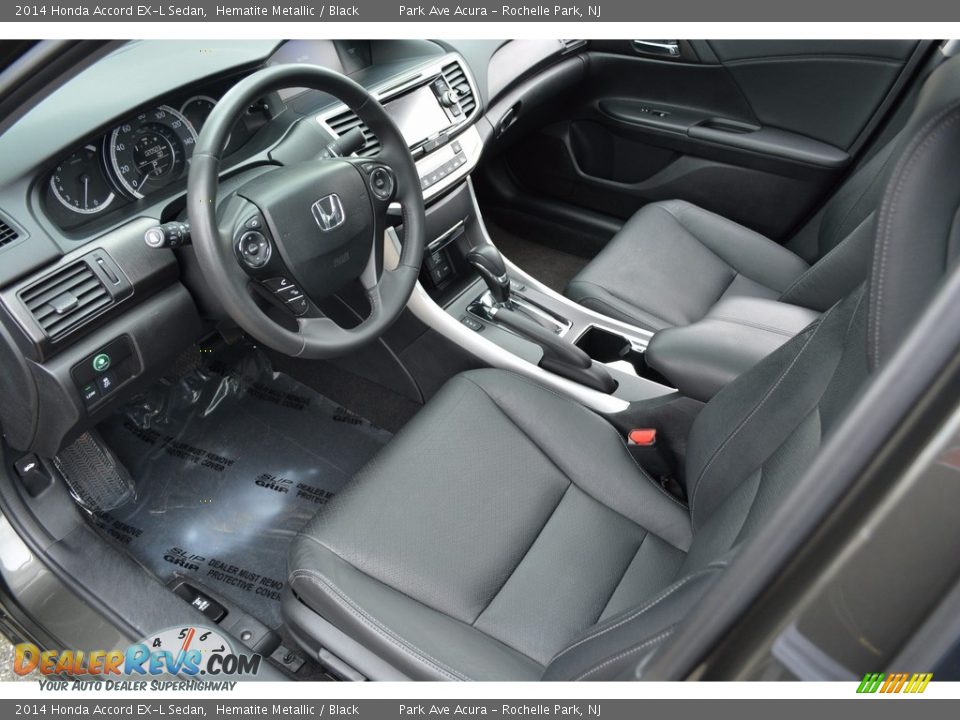 2014 Honda Accord EX-L Sedan Hematite Metallic / Black Photo #11