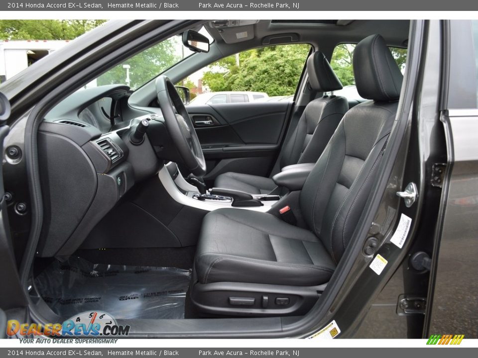 2014 Honda Accord EX-L Sedan Hematite Metallic / Black Photo #12