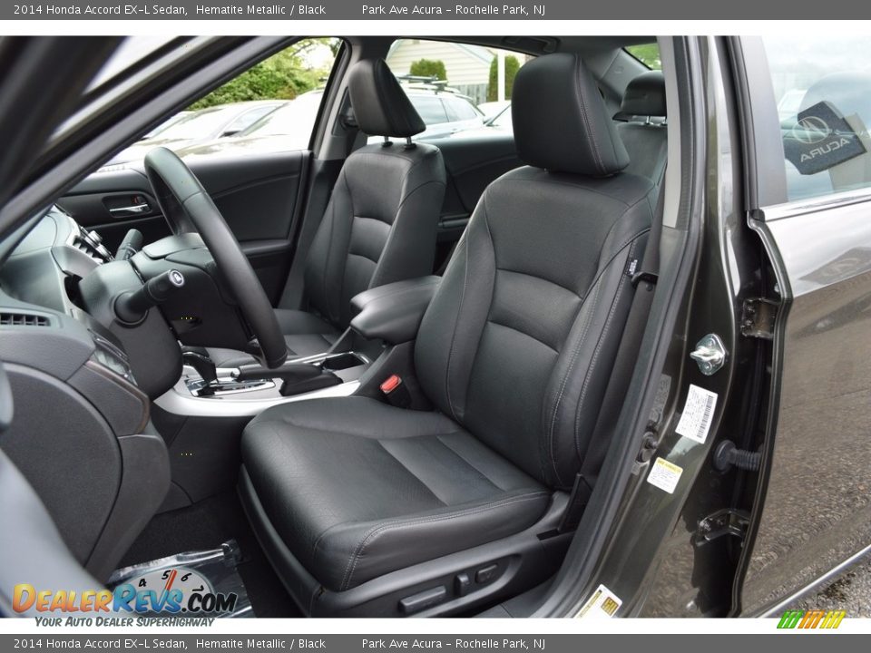 2014 Honda Accord EX-L Sedan Hematite Metallic / Black Photo #13