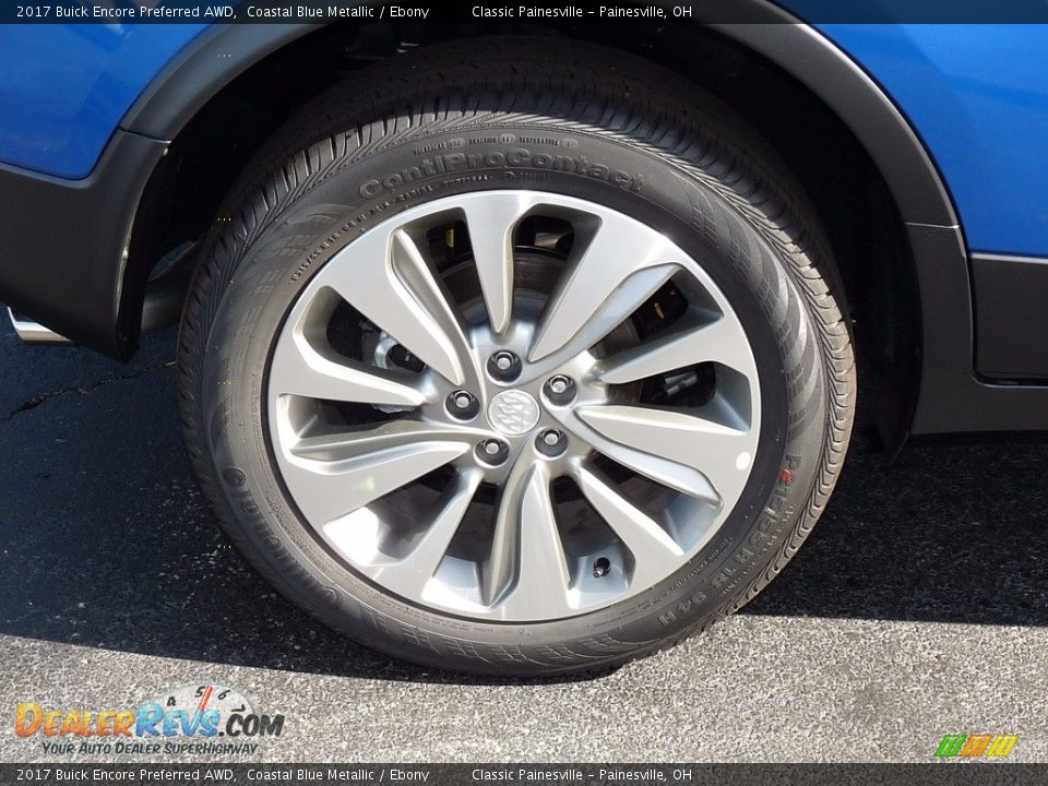 2017 Buick Encore Preferred AWD Coastal Blue Metallic / Ebony Photo #5