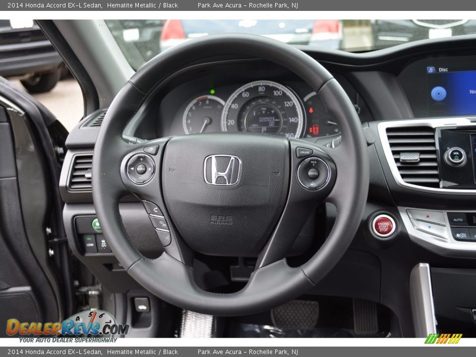 2014 Honda Accord EX-L Sedan Hematite Metallic / Black Photo #18