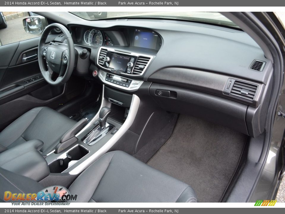 2014 Honda Accord EX-L Sedan Hematite Metallic / Black Photo #28