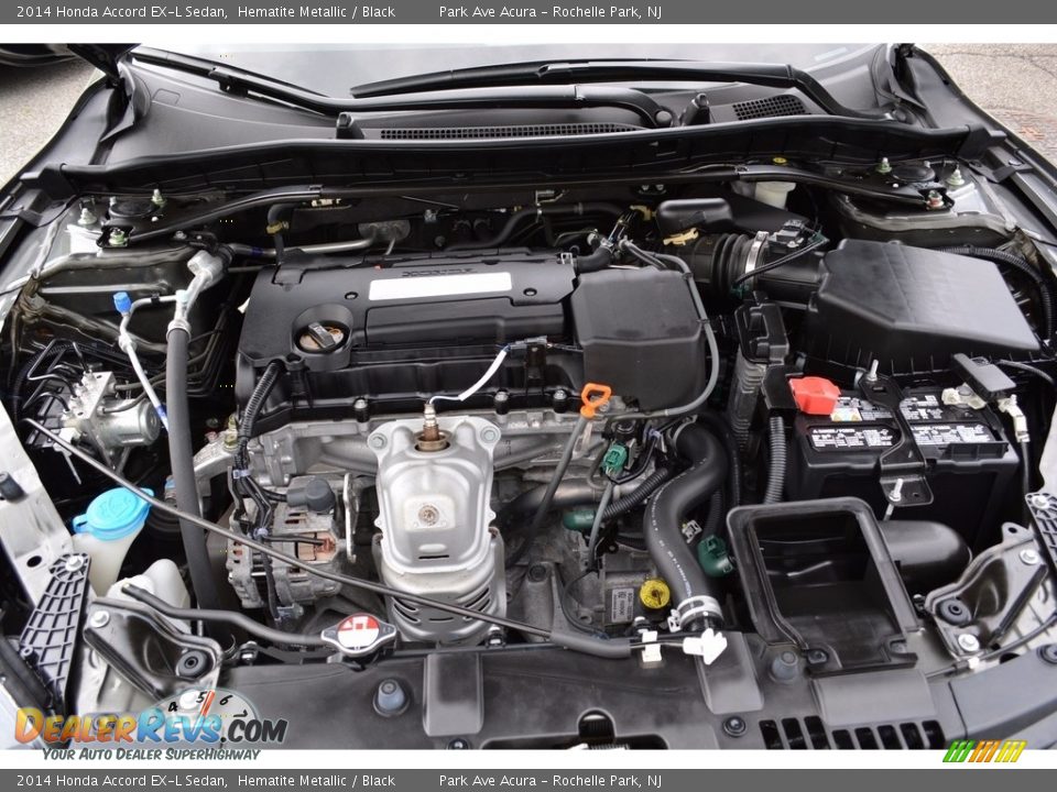 2014 Honda Accord EX-L Sedan Hematite Metallic / Black Photo #31