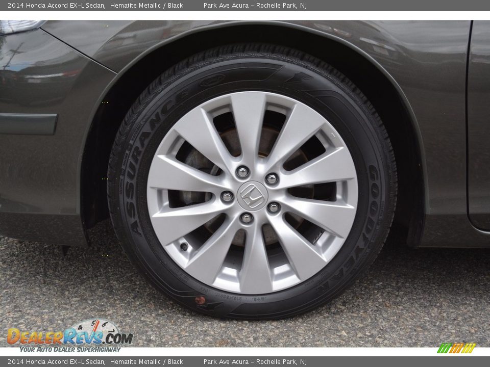 2014 Honda Accord EX-L Sedan Hematite Metallic / Black Photo #33