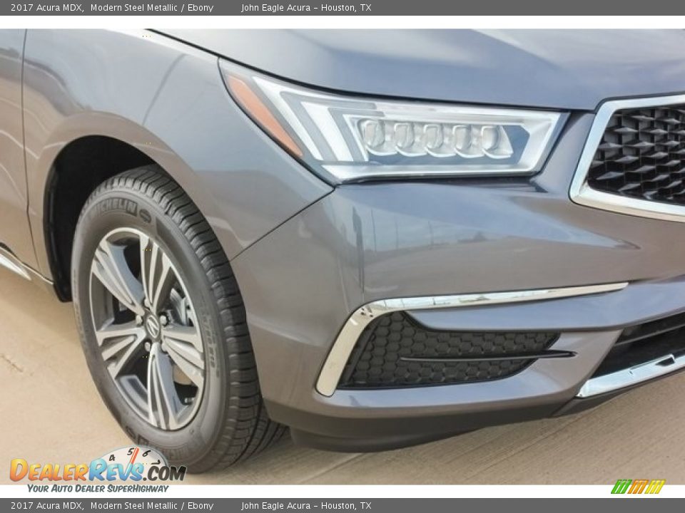 2017 Acura MDX Modern Steel Metallic / Ebony Photo #10