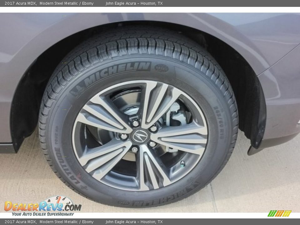 2017 Acura MDX Modern Steel Metallic / Ebony Photo #11